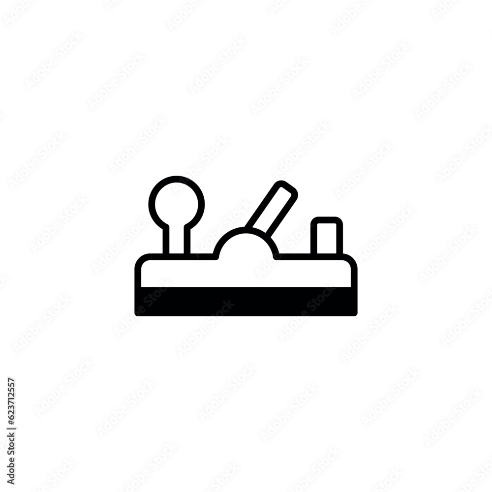 Jack Planer icon design with white background stock illustration Jack Planer icon design with white background stock illustration