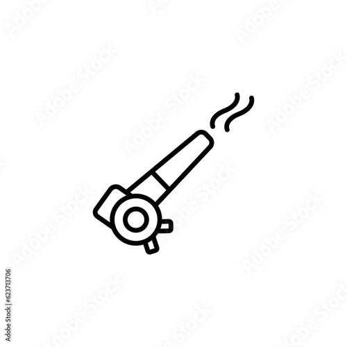 Blower icon design with white background stock illustration