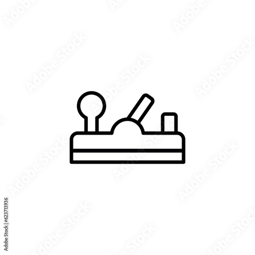 Jack Planer icon design with white background stock illustration