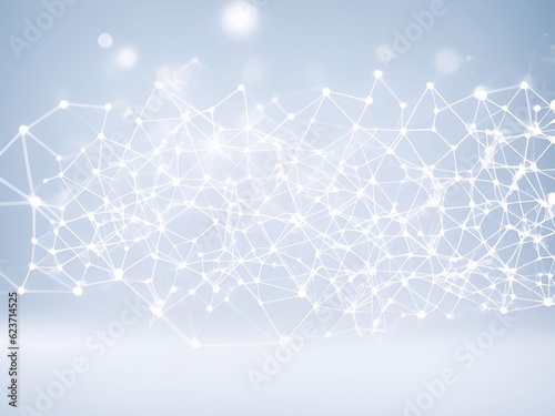 Germs virus bacteria molecule bubble structure hi tech background cosmetic mockup science lab illustration art generative ai