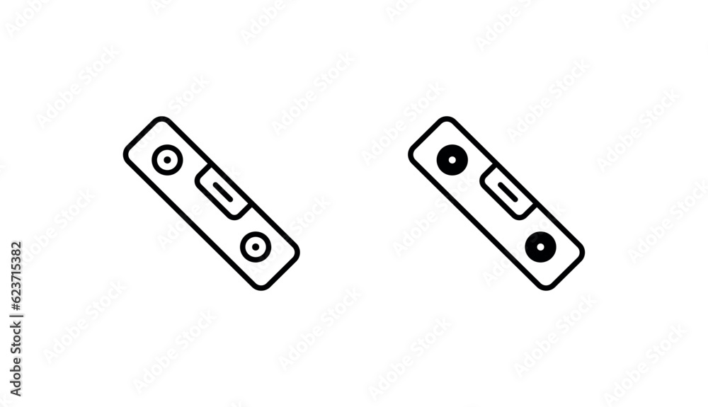 Spirit Level icon design with white background stock illustration Spirit Level icon design with white background stock illustration