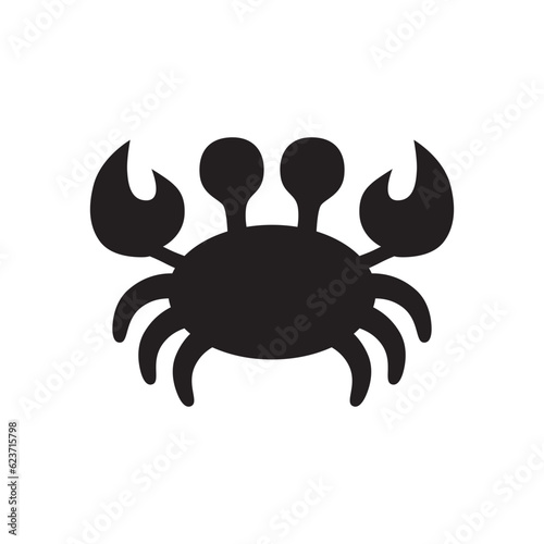 Crab vector icon. Crab flat sign design. Crab symbol pictogram. UX UI icon © Elchin