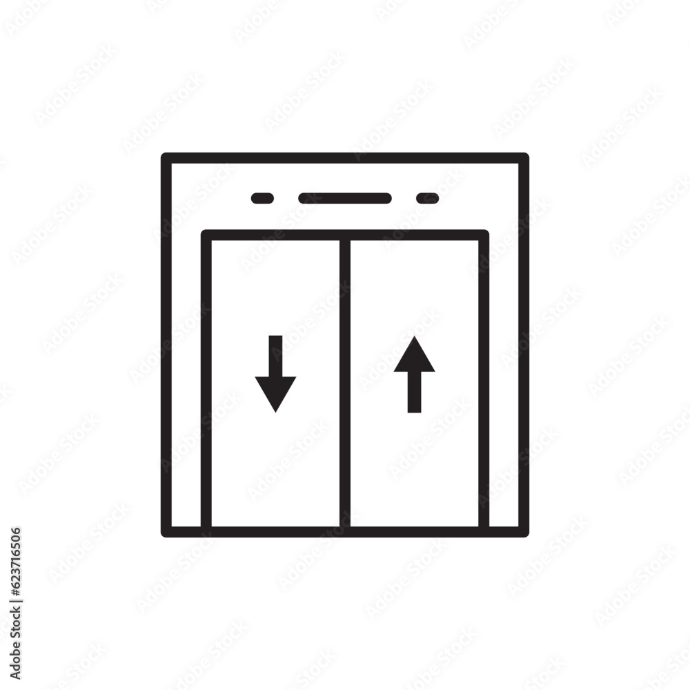 Elevator vector icon. Elevator flat sign design. Elevator symbol pictogram. UX UI icon Elevator vector icon. Elevator flat sign design. Elevator symbol pictogram. UX UI icon