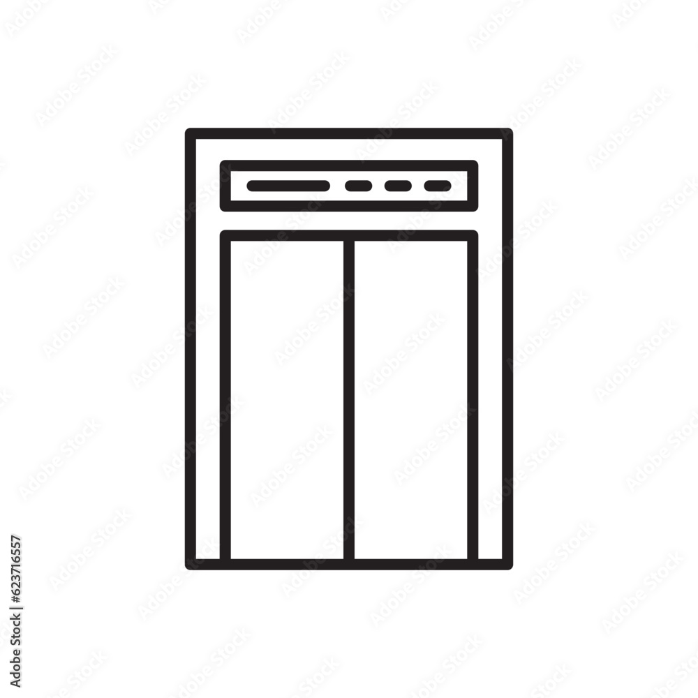 Elevator vector icon. Elevator flat sign design. Elevator symbol pictogram. UX UI icon Elevator vector icon. Elevator flat sign design. Elevator symbol pictogram. UX UI icon