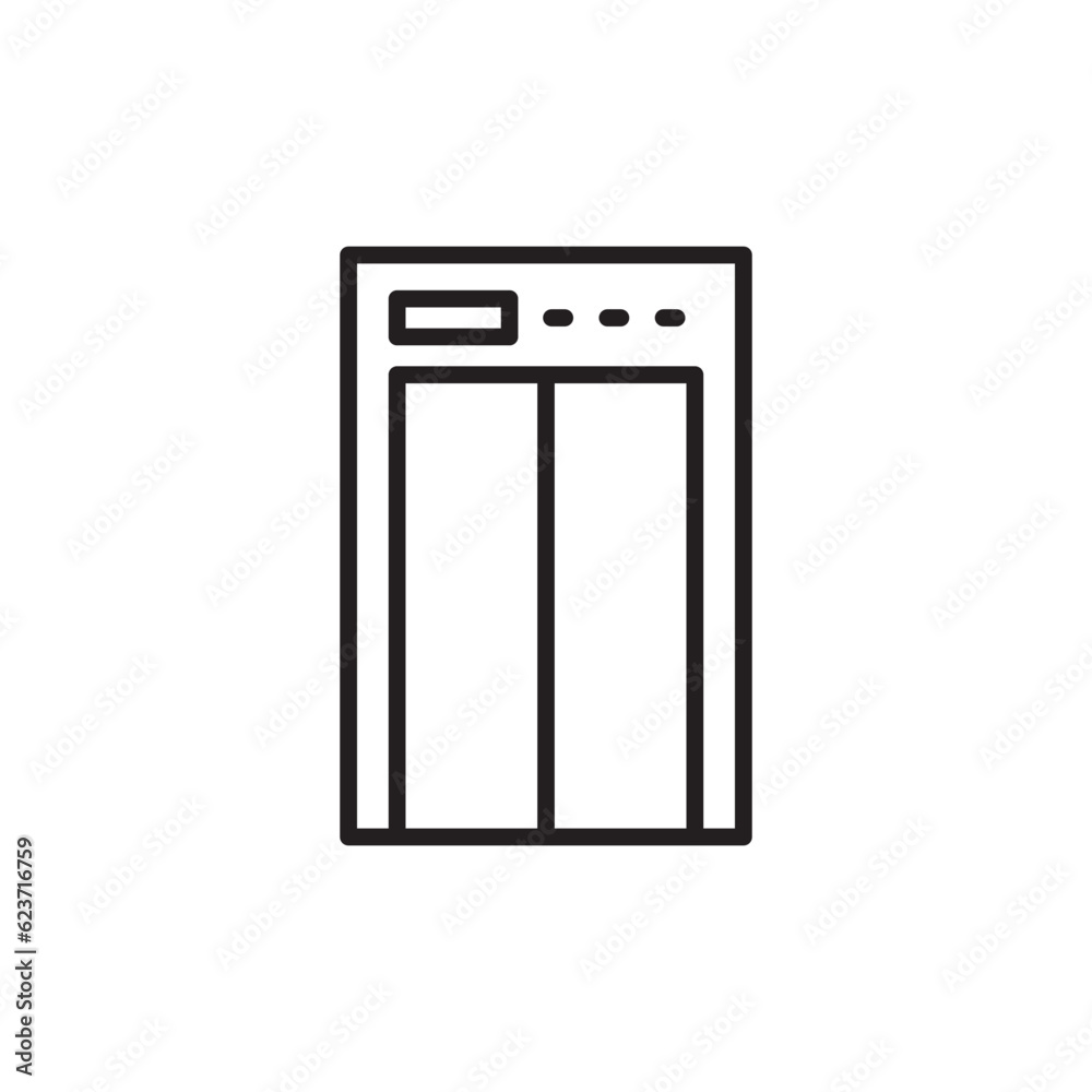 Elevator vector icon. Elevator flat sign design. Elevator symbol pictogram. UX UI icon Elevator vector icon. Elevator flat sign design. Elevator symbol pictogram. UX UI icon