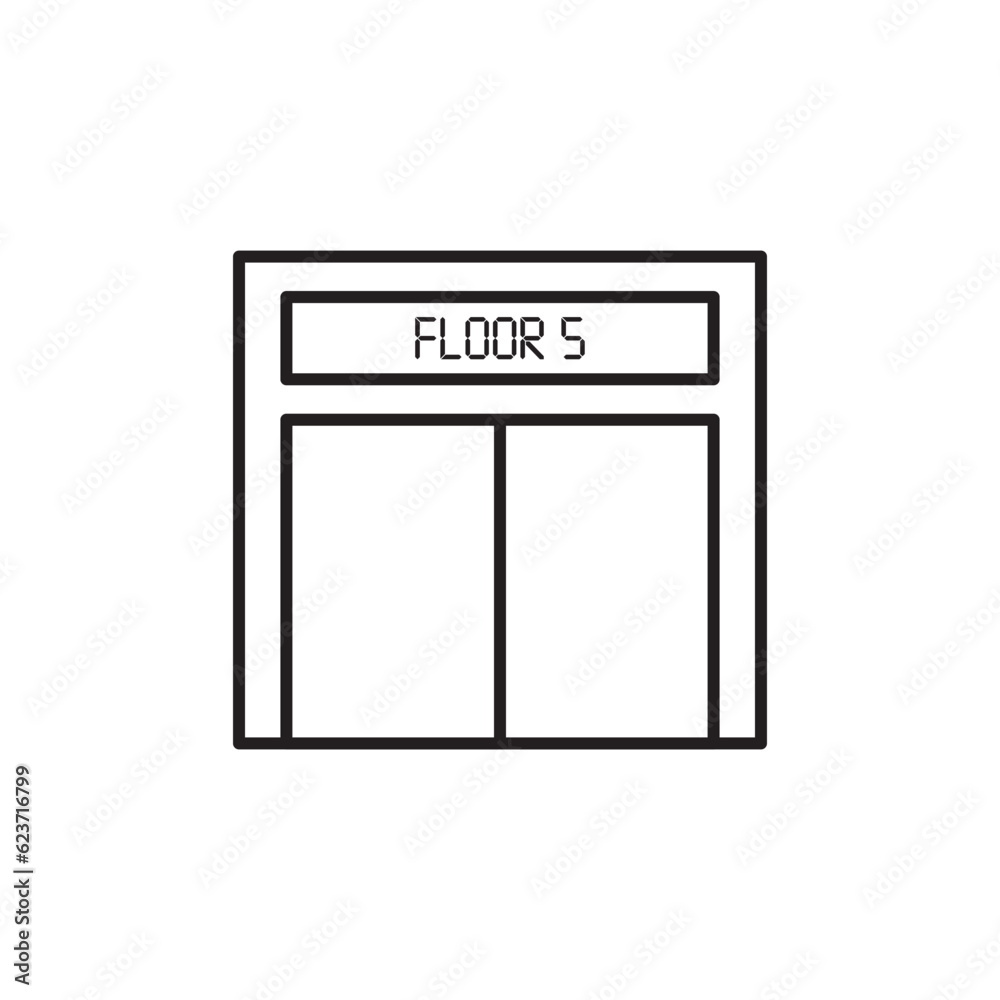 Elevator vector icon. Elevator flat sign design. Elevator symbol pictogram. UX UI icon Elevator vector icon. Elevator flat sign design. Elevator symbol pictogram. UX UI icon