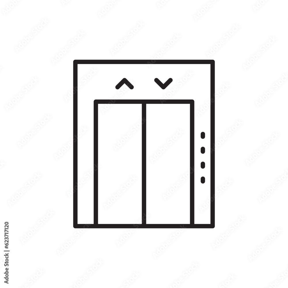 Elevator vector icon. Elevator flat sign design. Elevator symbol pictogram. UX UI icon Elevator vector icon. Elevator flat sign design. Elevator symbol pictogram. UX UI icon