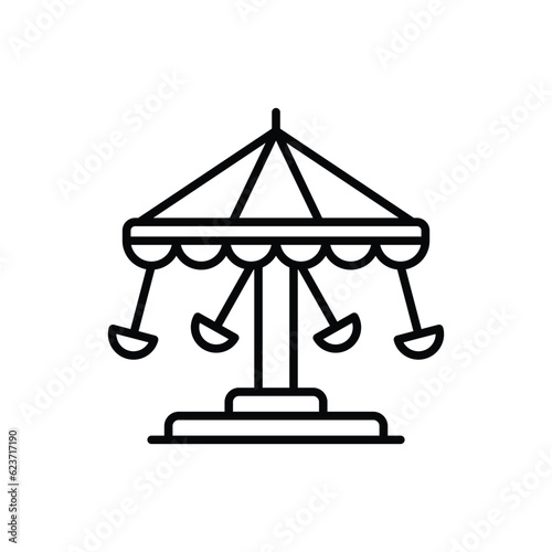 Swing icon vector stock illustration.