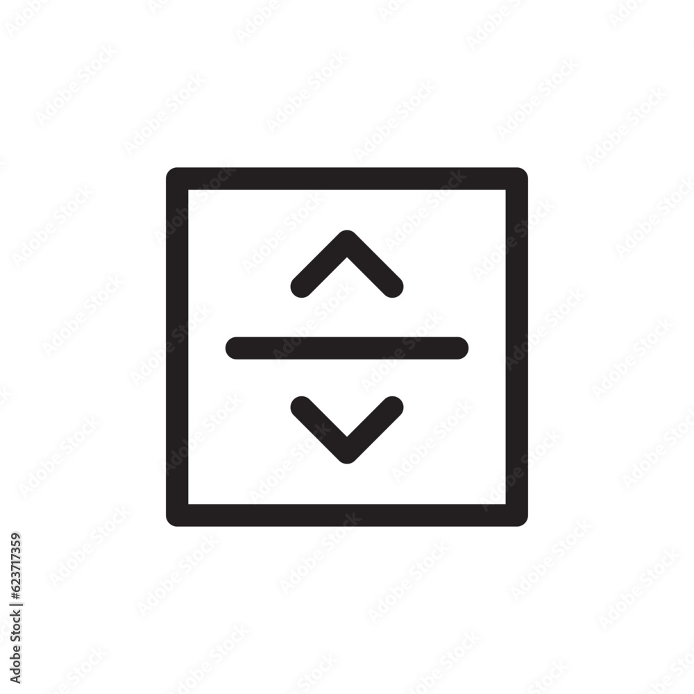 Elevator vector icon. Elevator flat sign design. Elevator symbol pictogram. UX UI icon