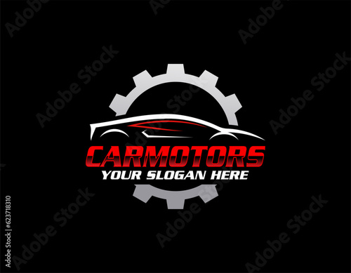 Sport Car Logo Design. Automotive, Car Showroom, Car Dealer Logo Design Vector