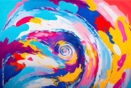 spiral colorful BackGround. Generative AI.