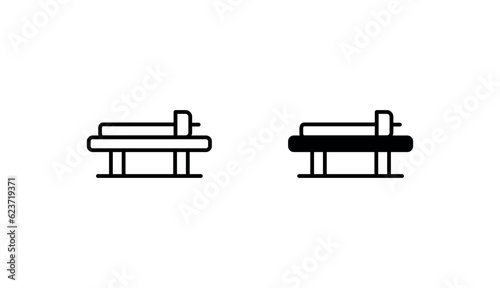 Vibrating Table icon design with white background stock illustration