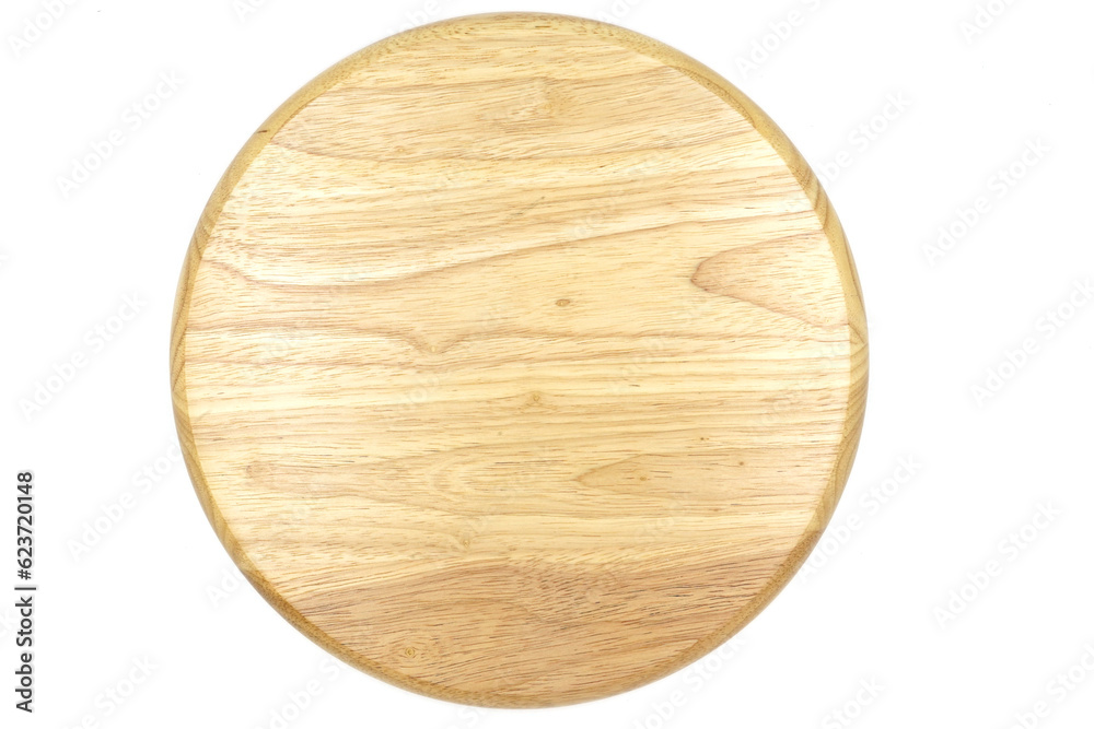 Plate made of wood on a white background. Plate made of wood on a white background.