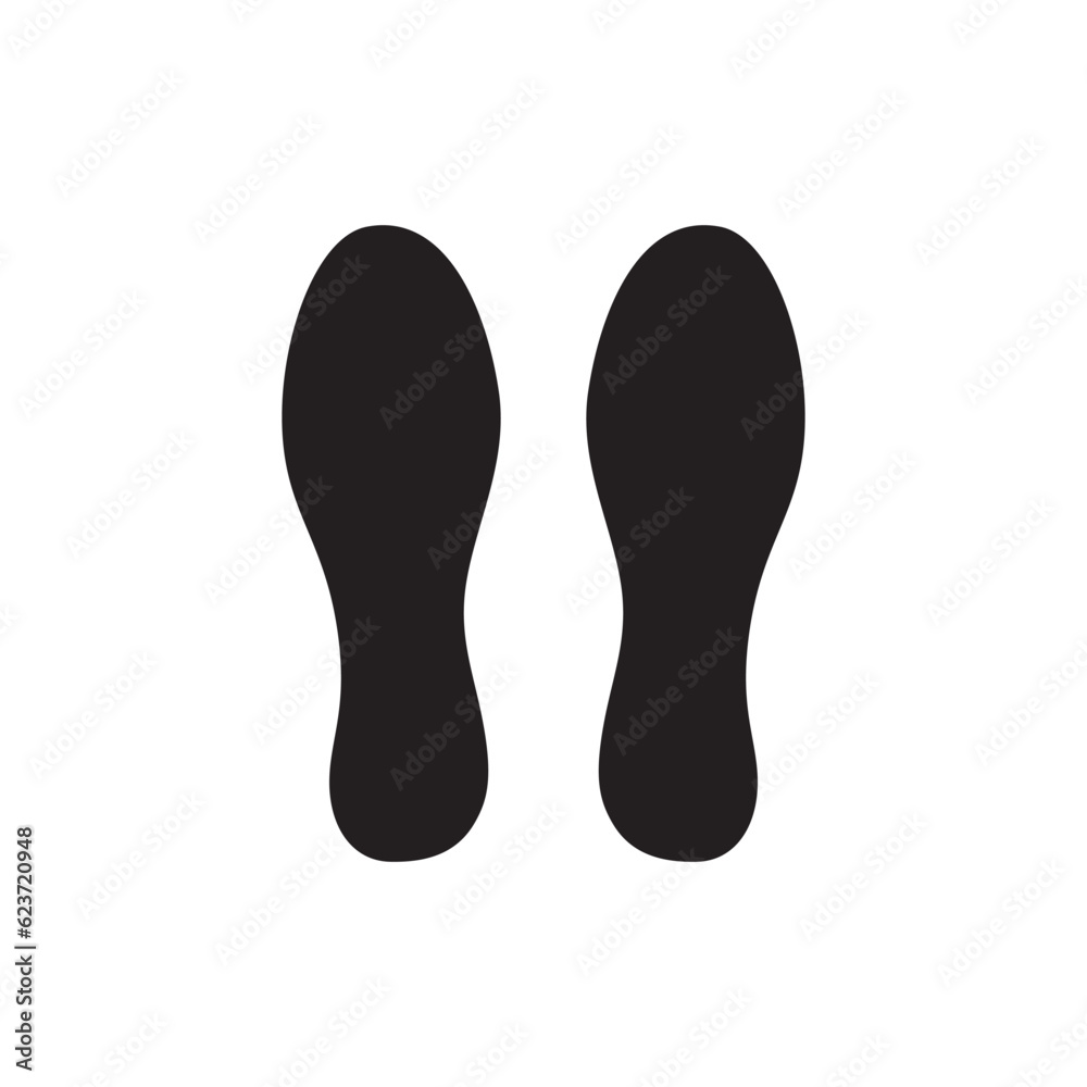 Foot steps vector icon. Footstep flat sign design. Foot step symbol pictogram. UX UI icon Foot steps vector icon. Footstep flat sign design. Foot step symbol pictogram. UX UI icon