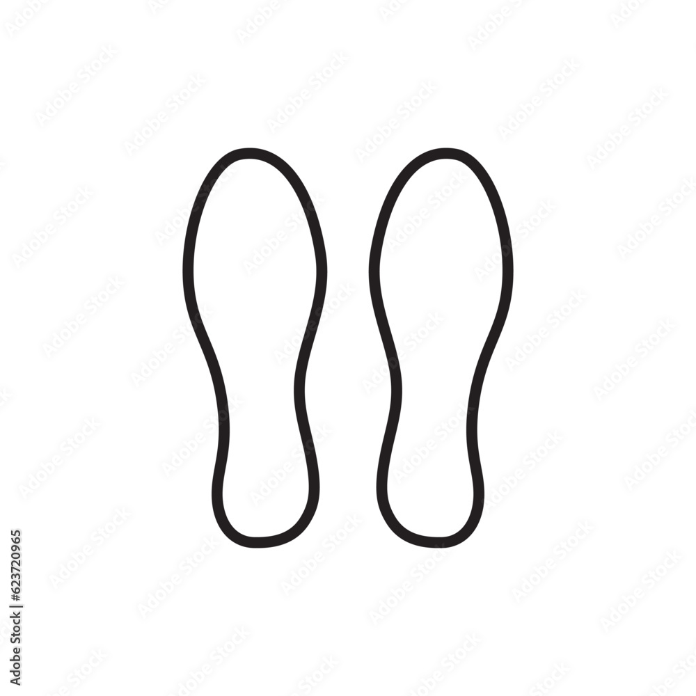Foot steps vector icon. Footstep flat sign design. Foot step symbol pictogram. UX UI icon Foot steps vector icon. Footstep flat sign design. Foot step symbol pictogram. UX UI icon
