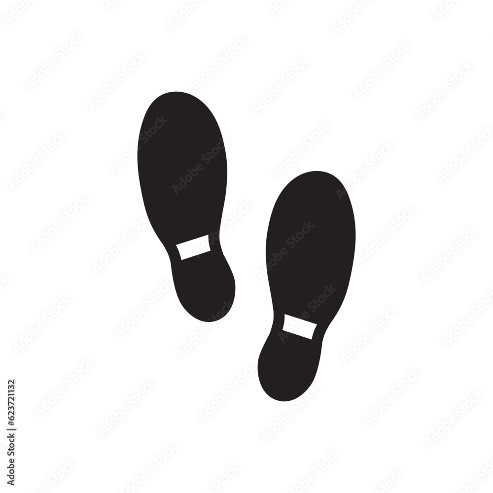 Foot steps vector icon. Footstep flat sign design. Foot step symbol pictogram. UX UI icon Foot steps vector icon. Footstep flat sign design. Foot step symbol pictogram. UX UI icon