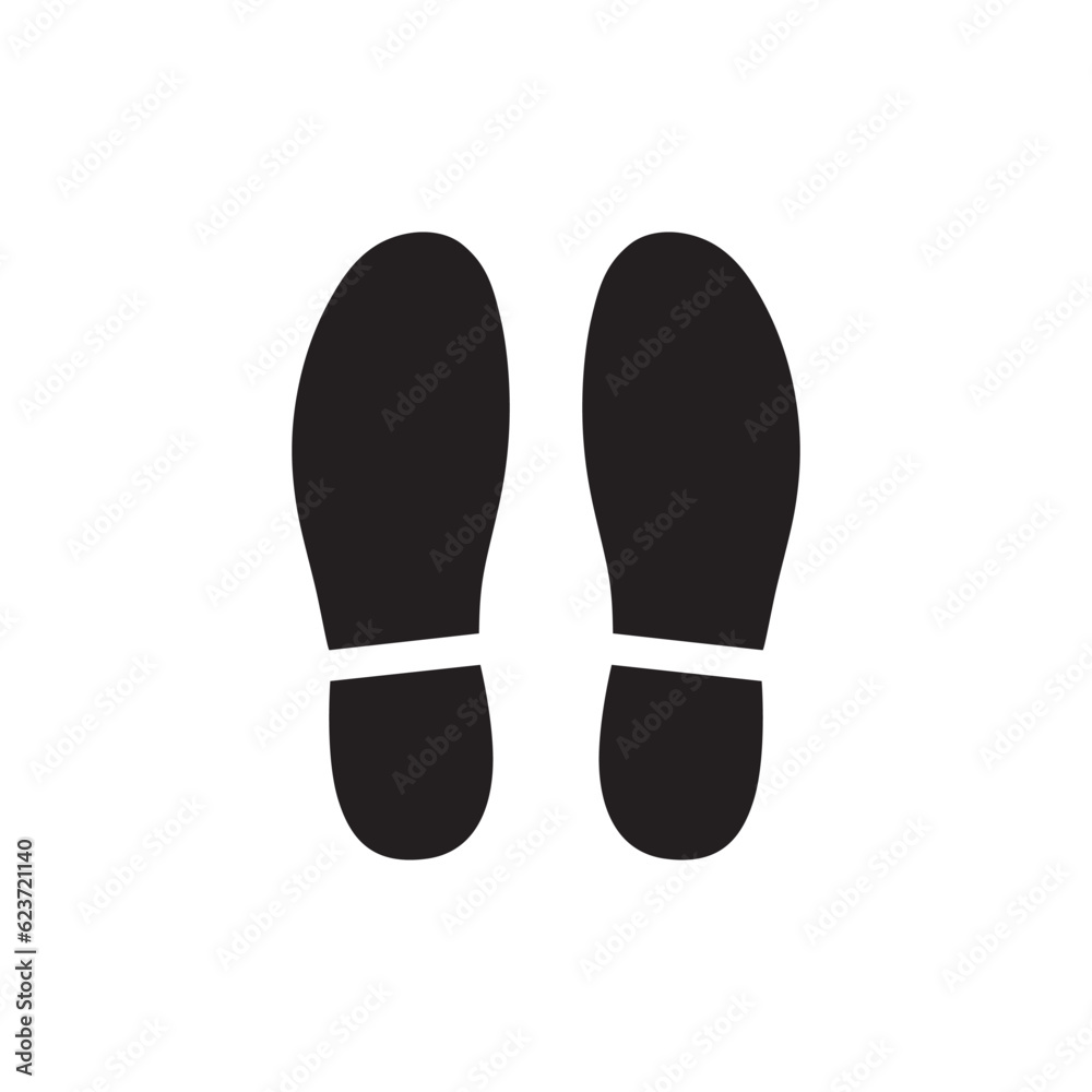 Foot steps vector icon. Footstep flat sign design. Foot step symbol pictogram. UX UI icon Foot steps vector icon. Footstep flat sign design. Foot step symbol pictogram. UX UI icon