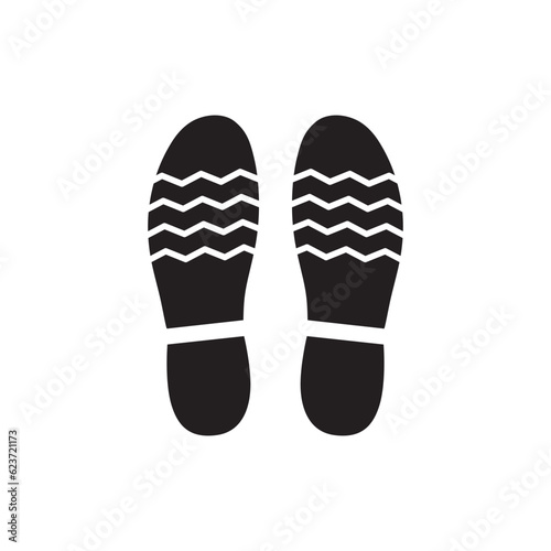 Foot steps vector icon. Footstep flat sign design. Foot step symbol pictogram. UX UI icon