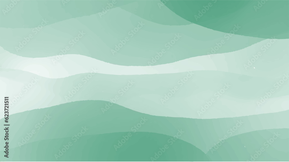 Fototapeta premium Abstract green watercolor background.Hand painted watercolor. vector