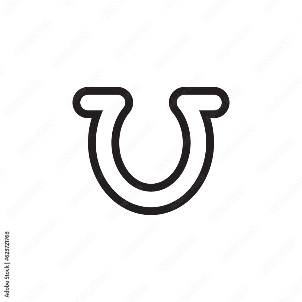 Horseshoe vector icon. Horseshoe flat sign design. Horse shoe symbol pictogram. UX UI icon Horseshoe vector icon. Horseshoe flat sign design. Horse shoe symbol pictogram. UX UI icon