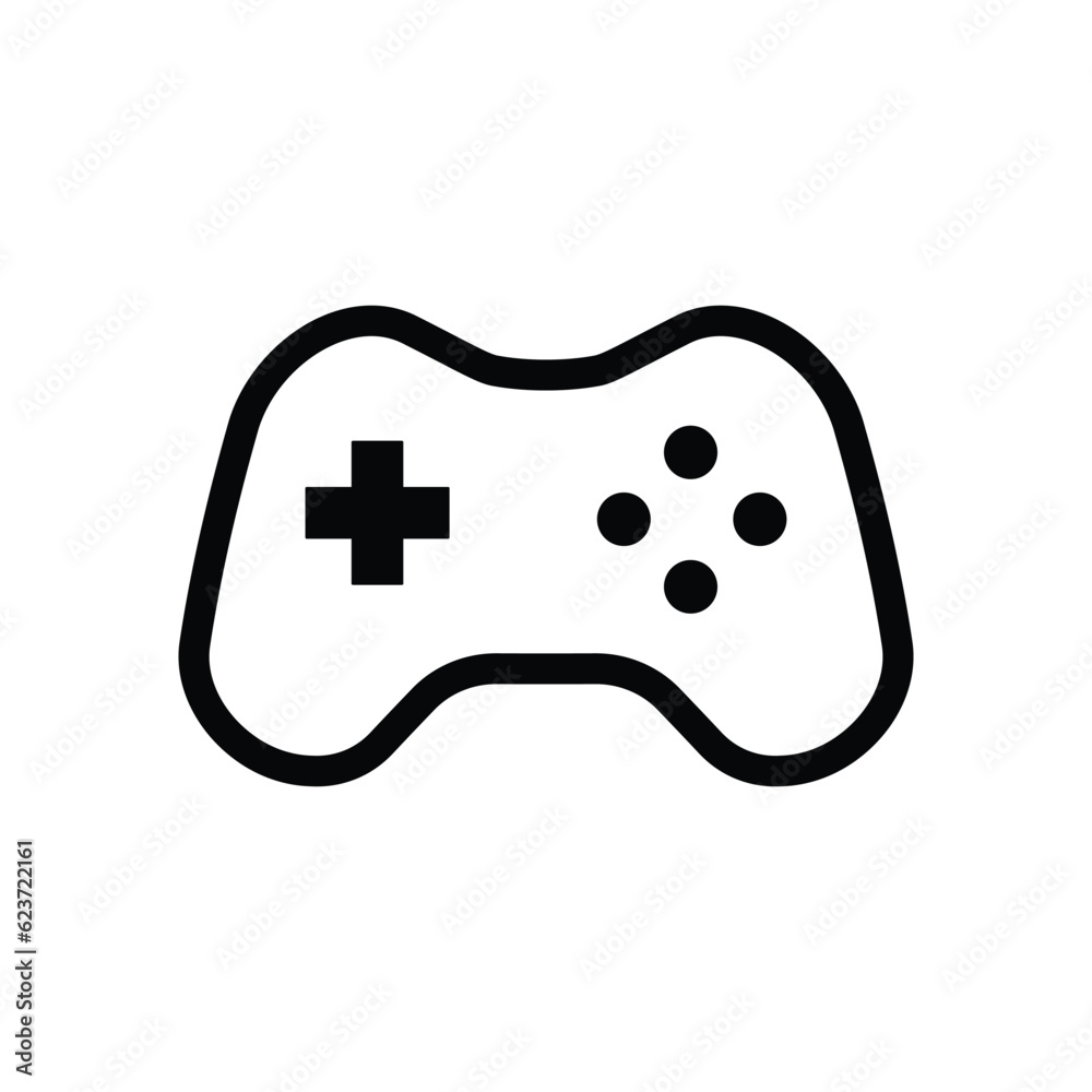 Joystick vector icon. Gamepad flat sign design. Game pad symbol pictogram. UX UI icon. Gaming icon Joystick vector icon. Gamepad flat sign design. Game pad symbol pictogram. UX UI icon. Gaming icon