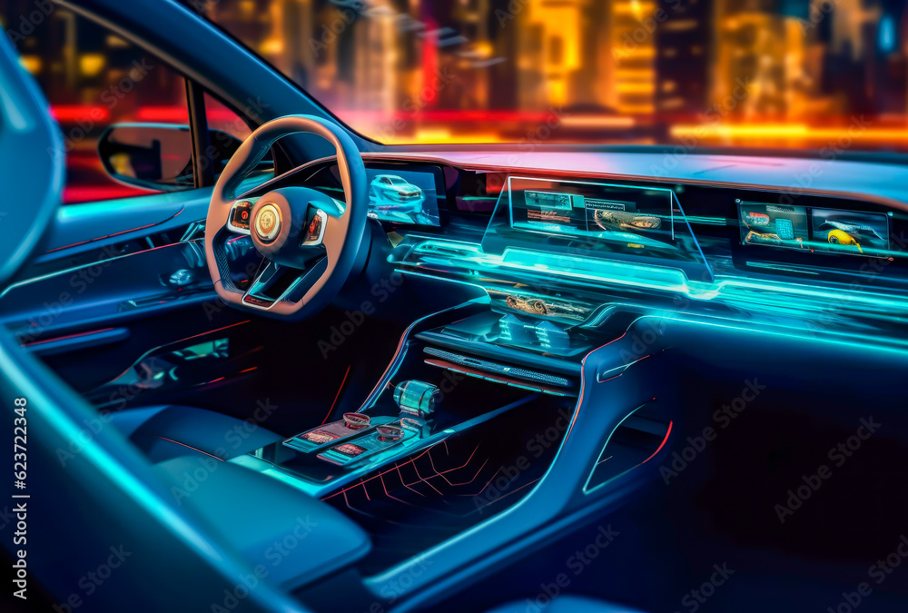 automobile smart device future concept with digital technology automobile smart device future concept with digital technology