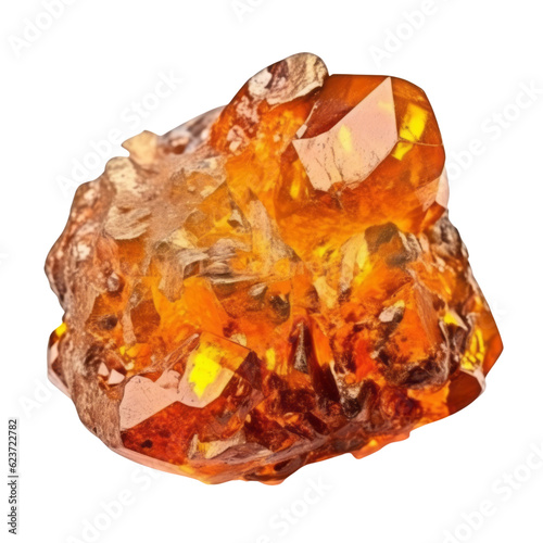 ember diamond isolated on transparent background cutout