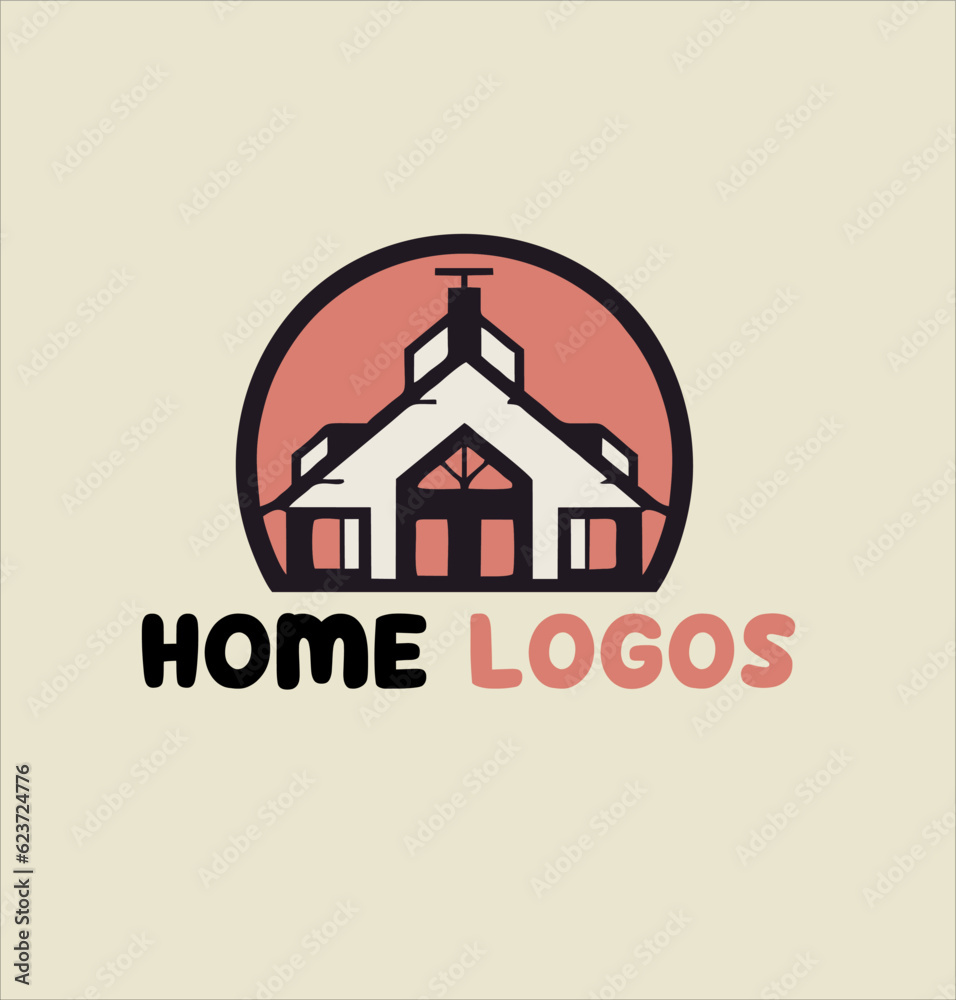 Fototapeta premium Boarding house logo template. logo for boarding house business