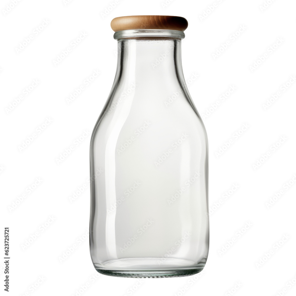empty glass bottle isolated on transparent background cutout empty glass bottle isolated on transparent background cutout