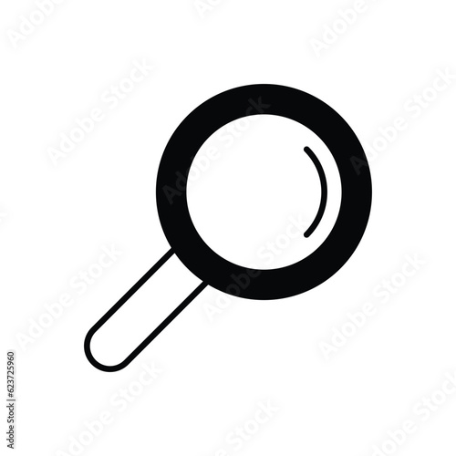 Loupe icon vector stock illustration.