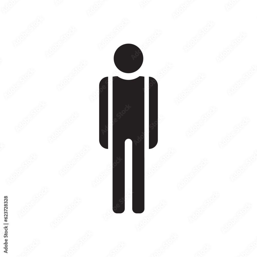 Man vector icon. Human flat sign design. Men symbol pictogram. UX UI icon Man vector icon. Human flat sign design. Men symbol pictogram. UX UI icon