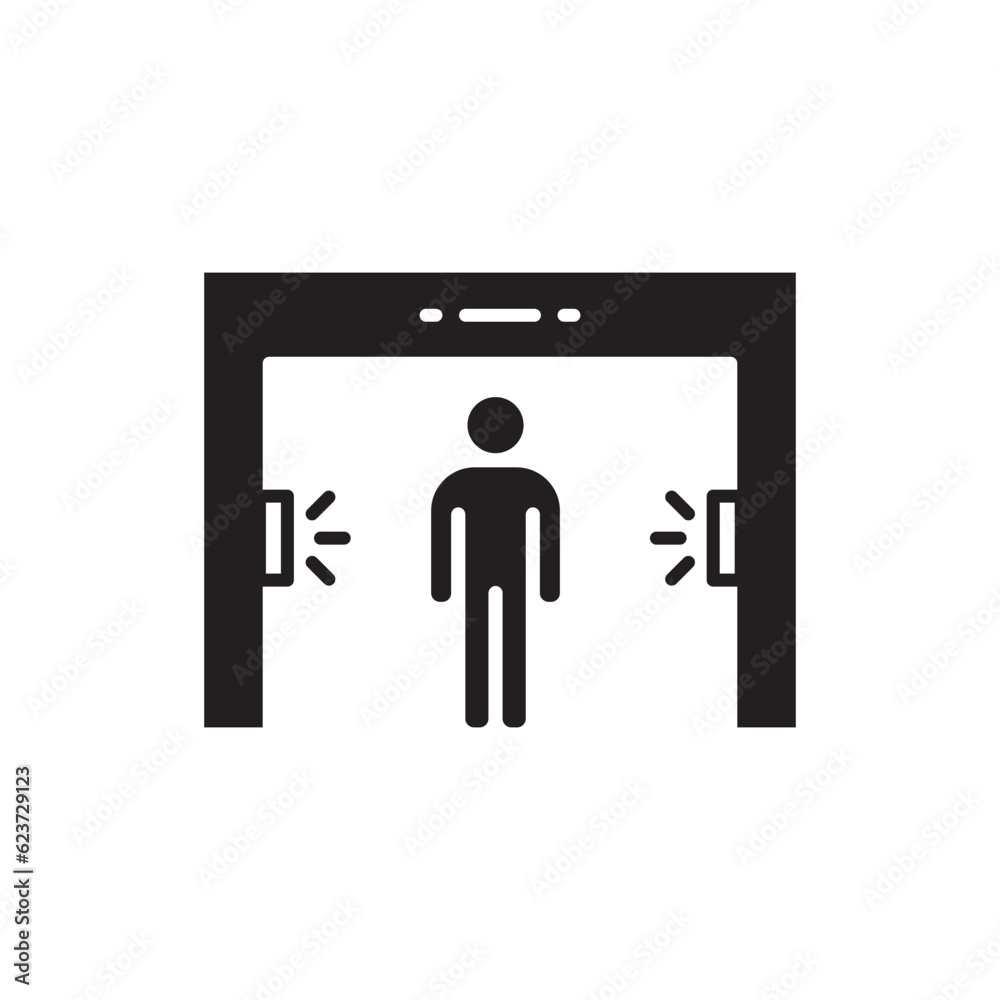 Metal detector vector icon. Metal detector flat sign design. Metal detector symbol pictogram. UX UI icon Metal detector vector icon. Metal detector flat sign design. Metal detector symbol pictogram. UX UI icon