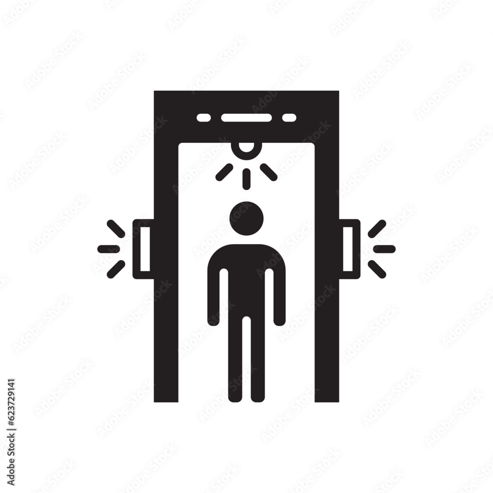 Metal detector vector icon. Metal detector flat sign design. Metal detector symbol pictogram. UX UI icon Metal detector vector icon. Metal detector flat sign design. Metal detector symbol pictogram. UX UI icon