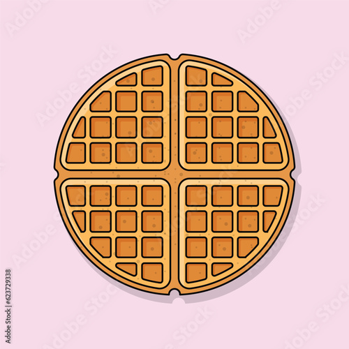 illustration of a waffle