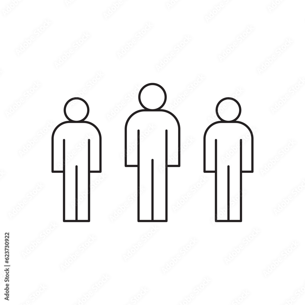 People vector icon. Man flat sign design. Humans symbol pictogram. UX UI icon People vector icon. Man flat sign design. Humans symbol pictogram. UX UI icon