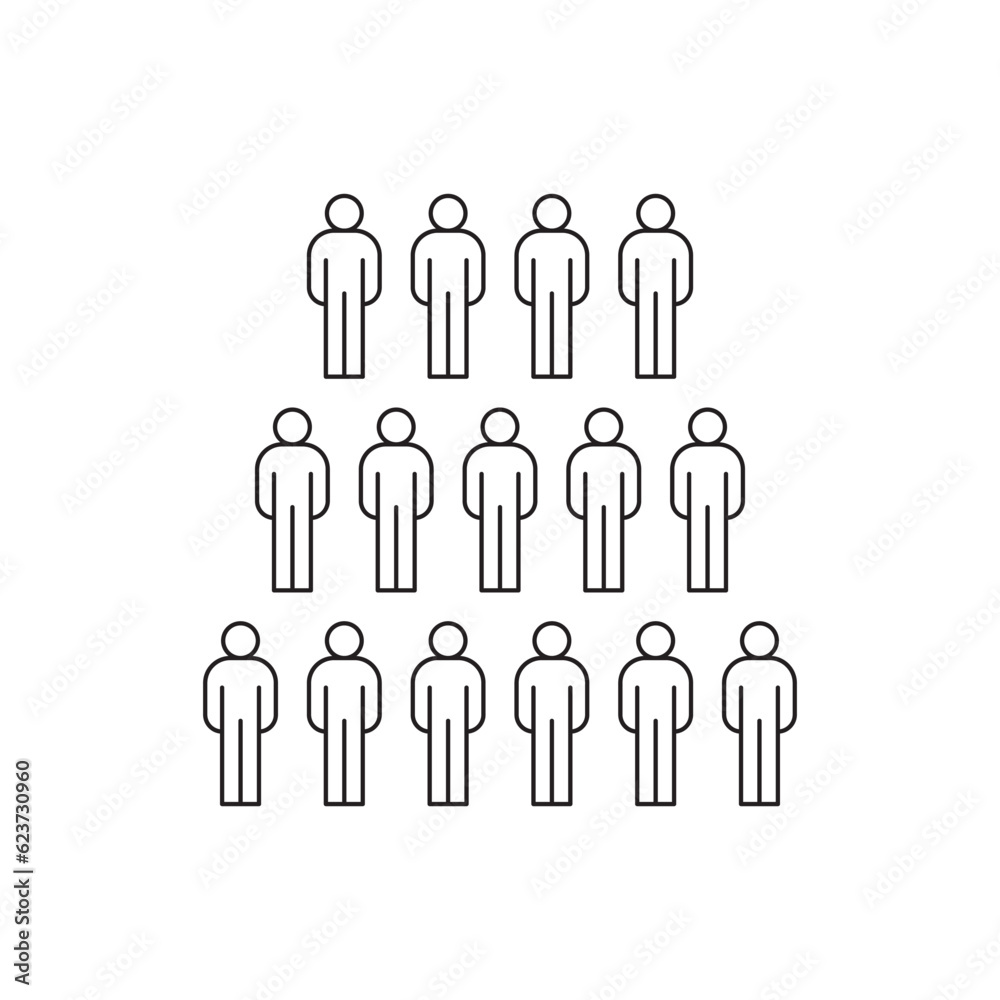 People vector icon. Man flat sign design. Humans symbol pictogram. UX UI icon People vector icon. Man flat sign design. Humans symbol pictogram. UX UI icon