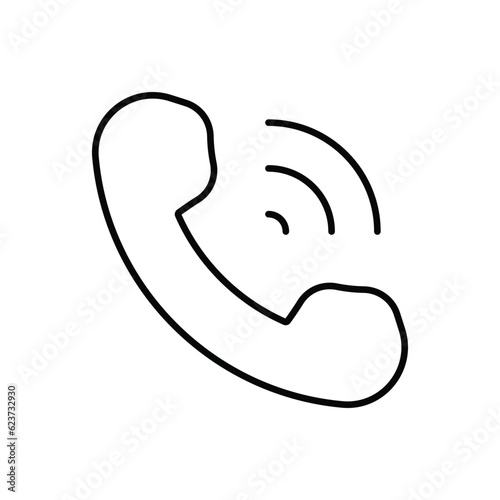 Voice Call icon vector stock illustration.