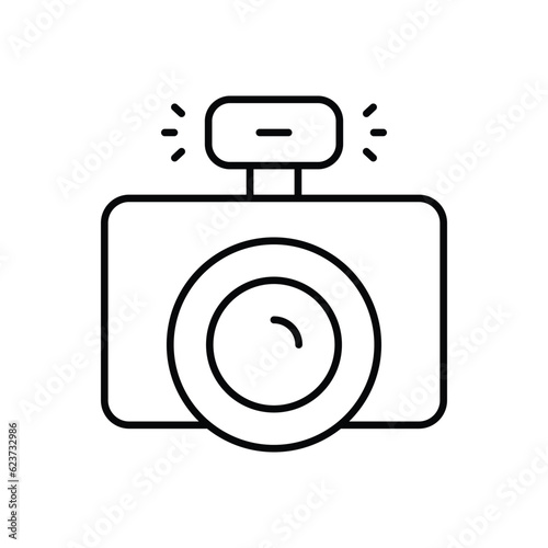 Camra icon vector stock illustration.