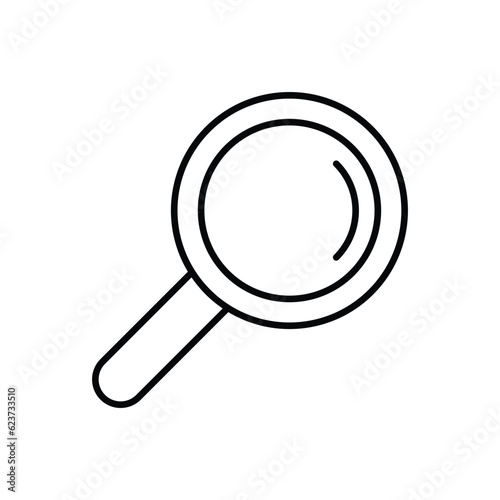 Loupe icon vector stock illustration.