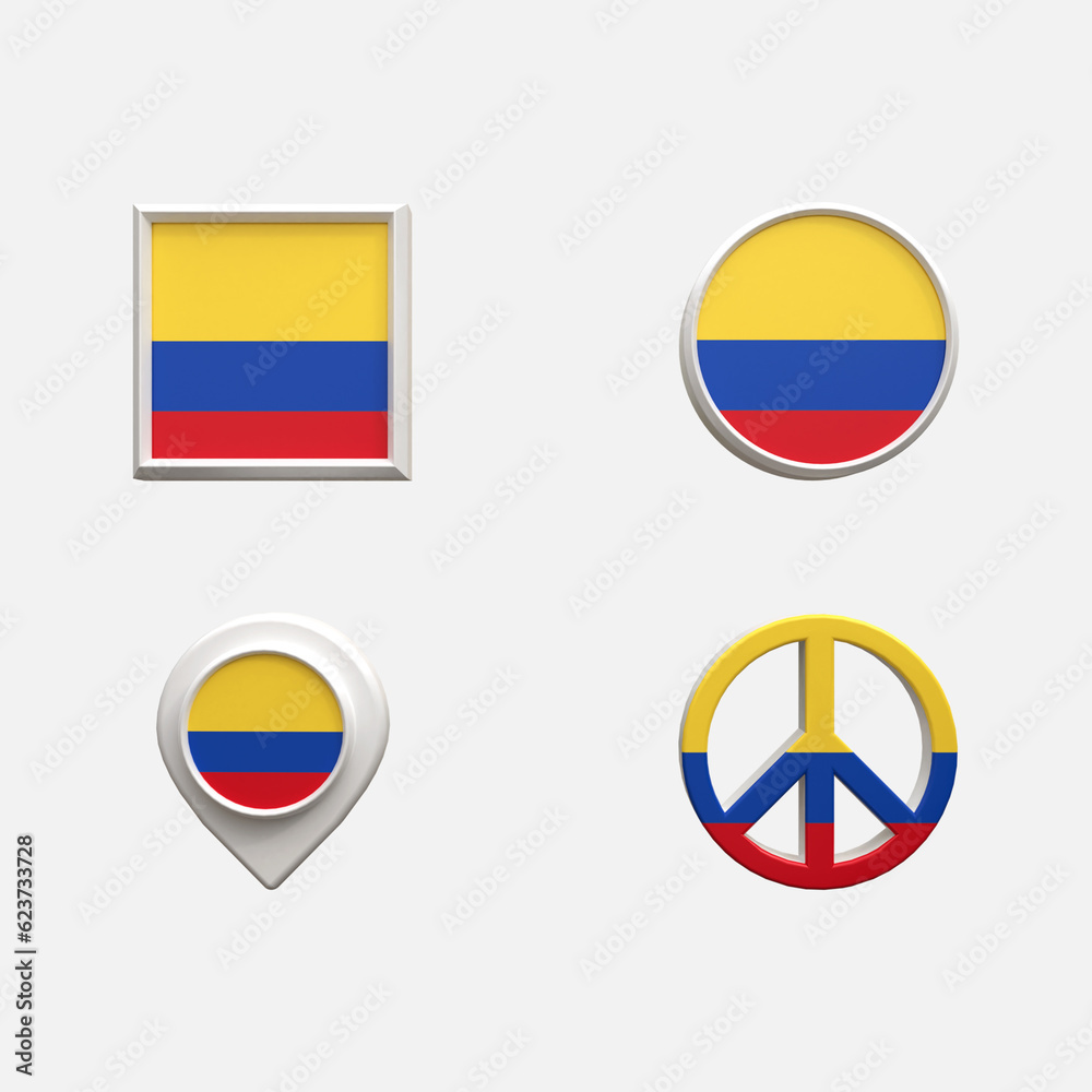 3D Realistic Location map pin gps pointer markers Flag Concept Flag 3d rendering 3D Realistic Location map pin gps pointer markers Flag Concept Flag 3d rendering