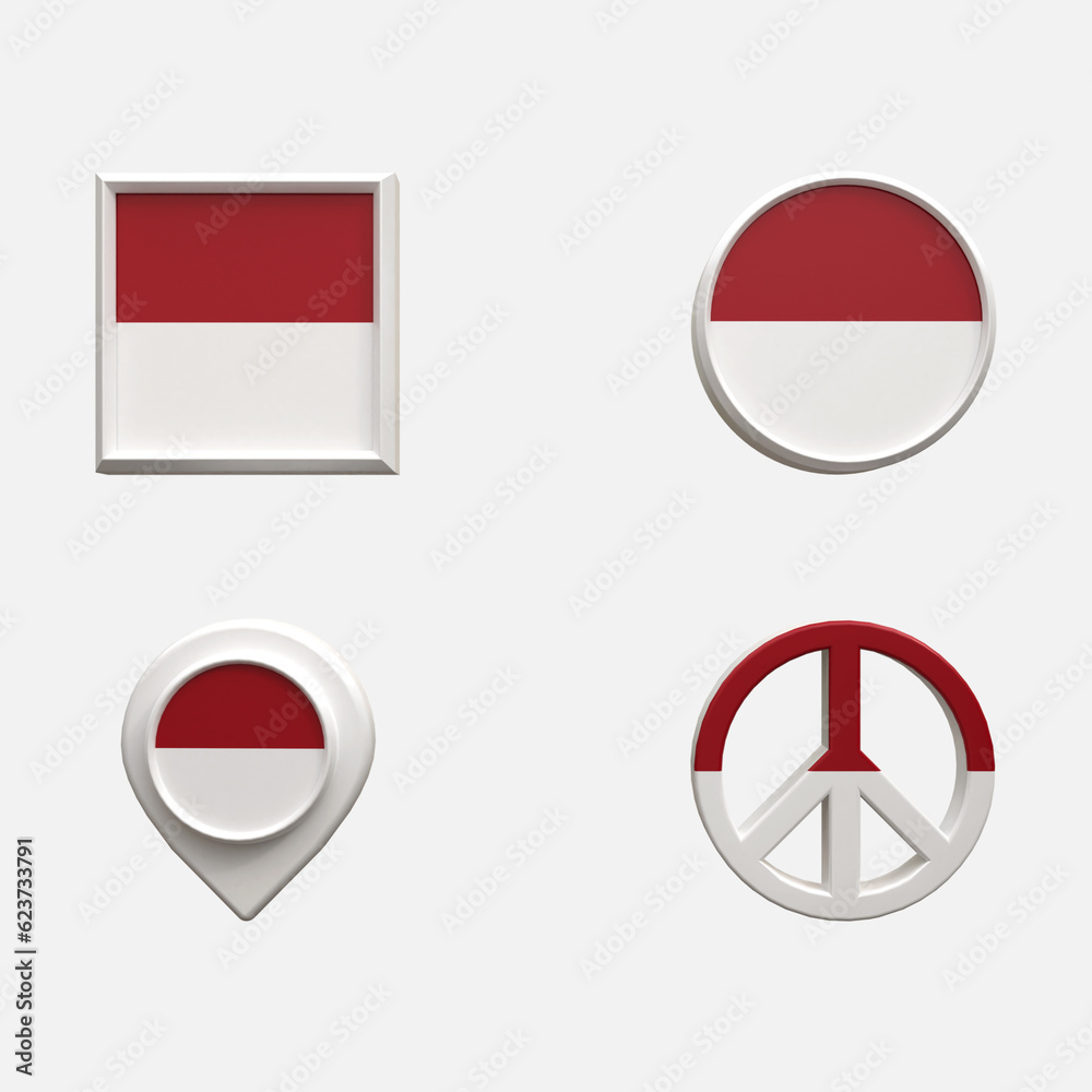 3D Realistic Location map pin gps pointer markers Flag Concept Flag 3d rendering 3D Realistic Location map pin gps pointer markers Flag Concept Flag 3d rendering