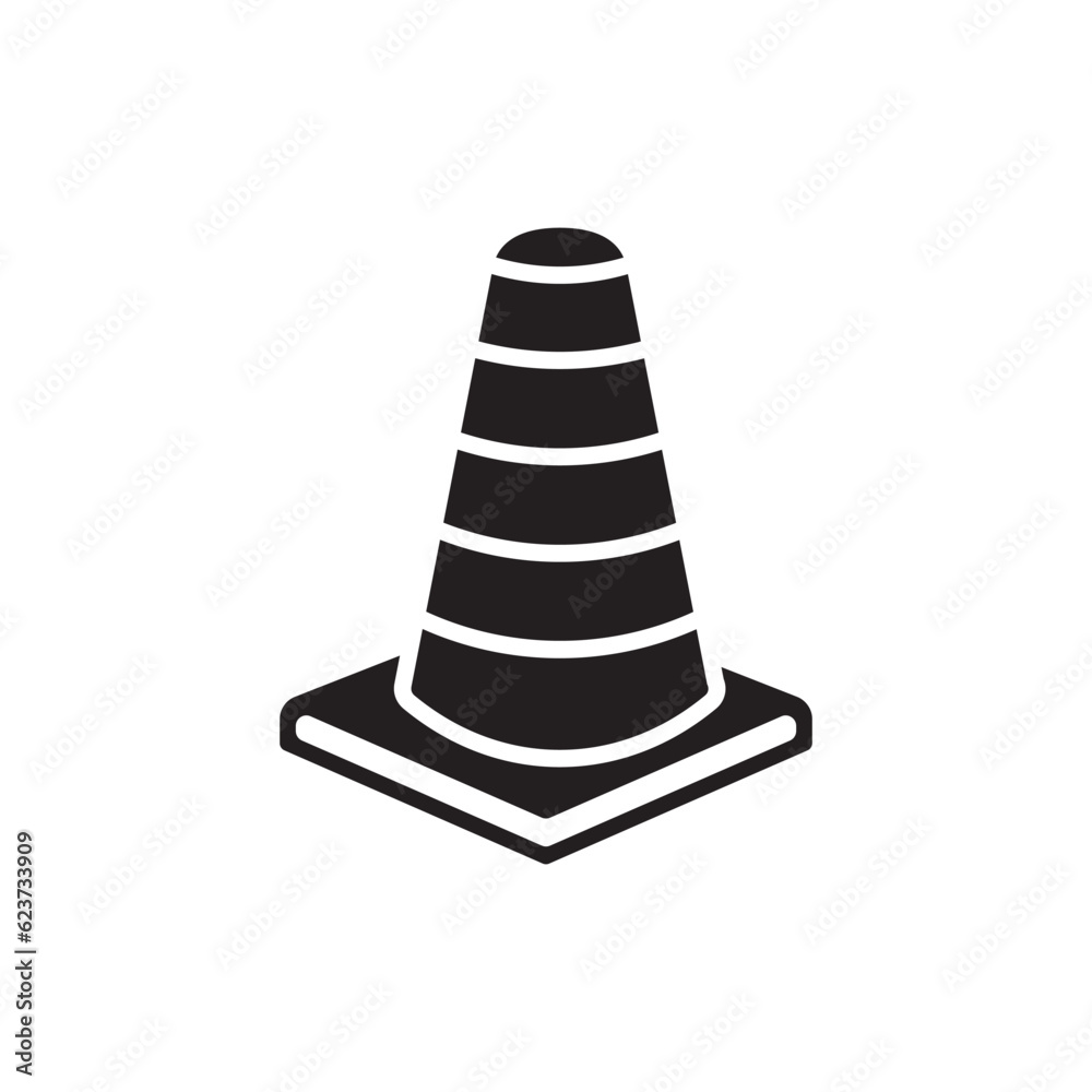 Road cone vector icon. Road cone flat sign design. Road cone symbol pictogram. UX UI icon Road cone vector icon. Road cone flat sign design. Road cone symbol pictogram. UX UI icon