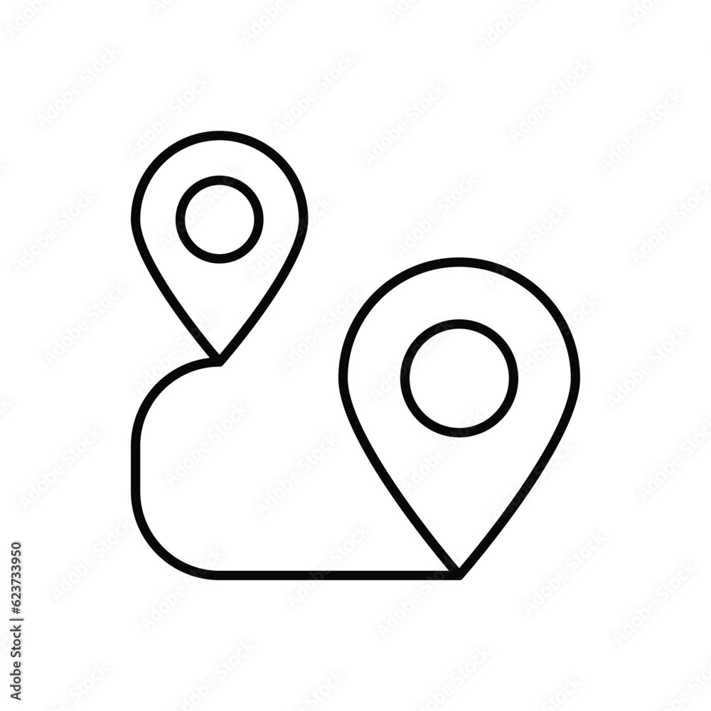 Location icon vector stock illustration. Location icon vector stock illustration.
