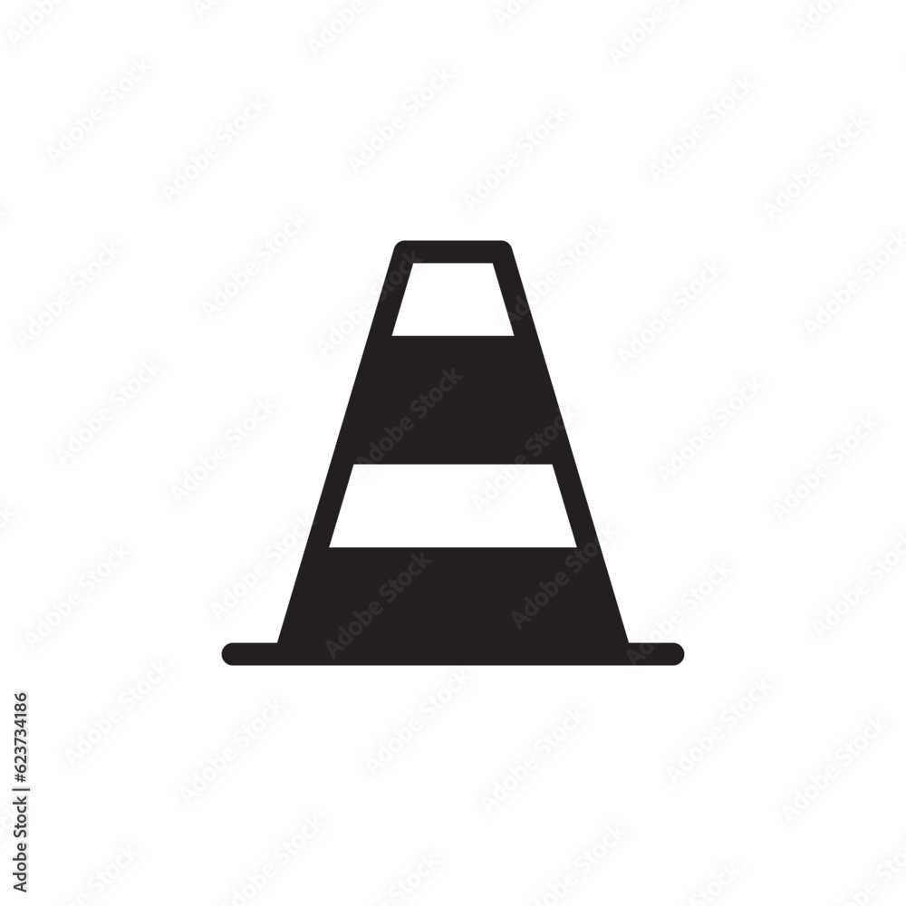 Road cone vector icon. Road cone flat sign design. Road cone symbol pictogram. UX UI icon Road cone vector icon. Road cone flat sign design. Road cone symbol pictogram. UX UI icon