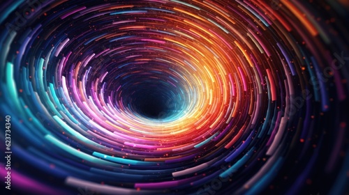 Mystery Hypnotic Vibrant Colors in HQ HD 8K Space Wallpaper AI Generated