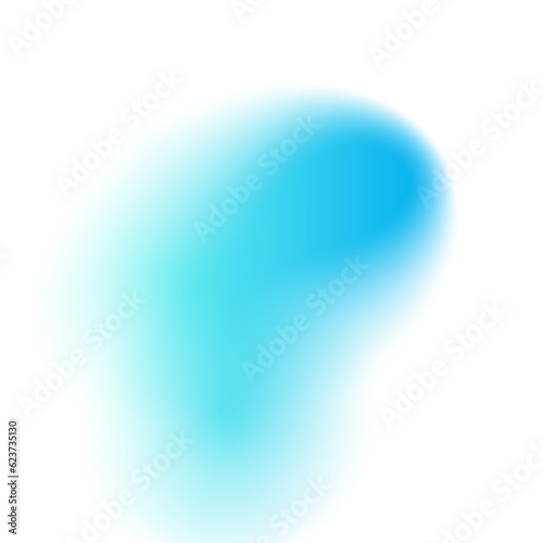 Blue Blurred Gradient Shape
