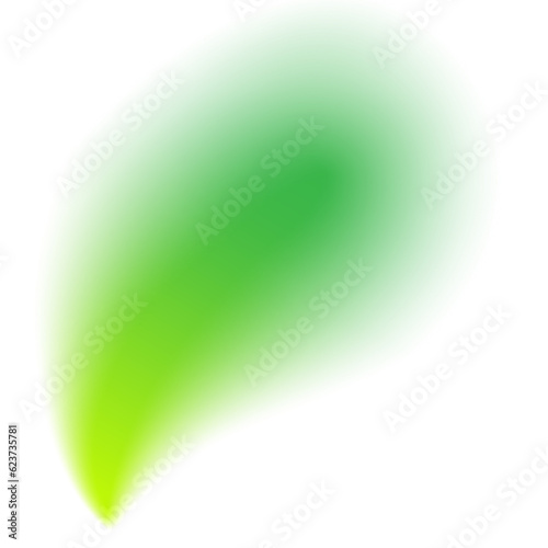 Green Blurred Gradient Shape
