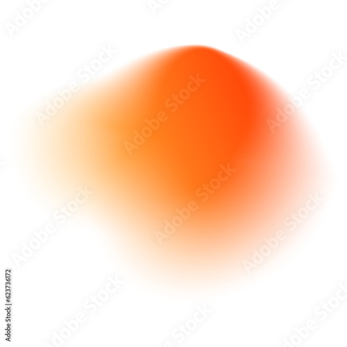 Orange Blurred Gradient Shape