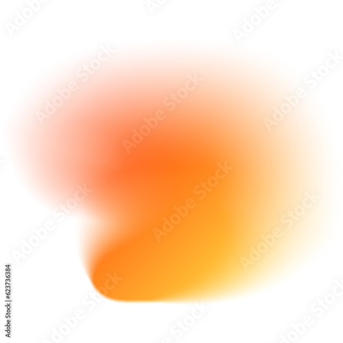 Orange Blurred Gradient Shape