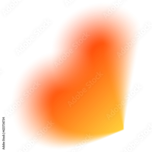 Orange Blurred Gradient Shape